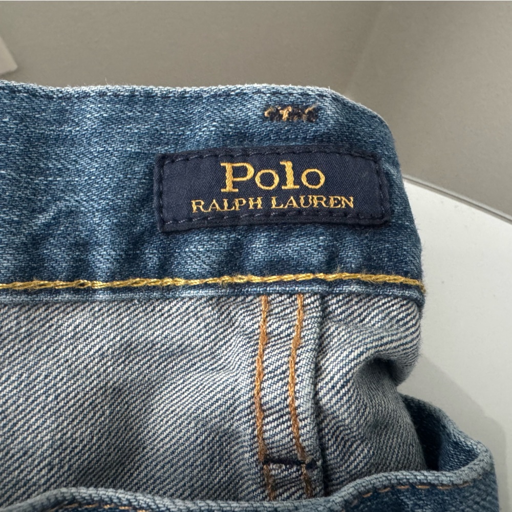 Vintage Polo Ralph Lauren Medium Wash Hamptons Relax Straight Denim Jeans 44Bx34 - Picture 6 of 16